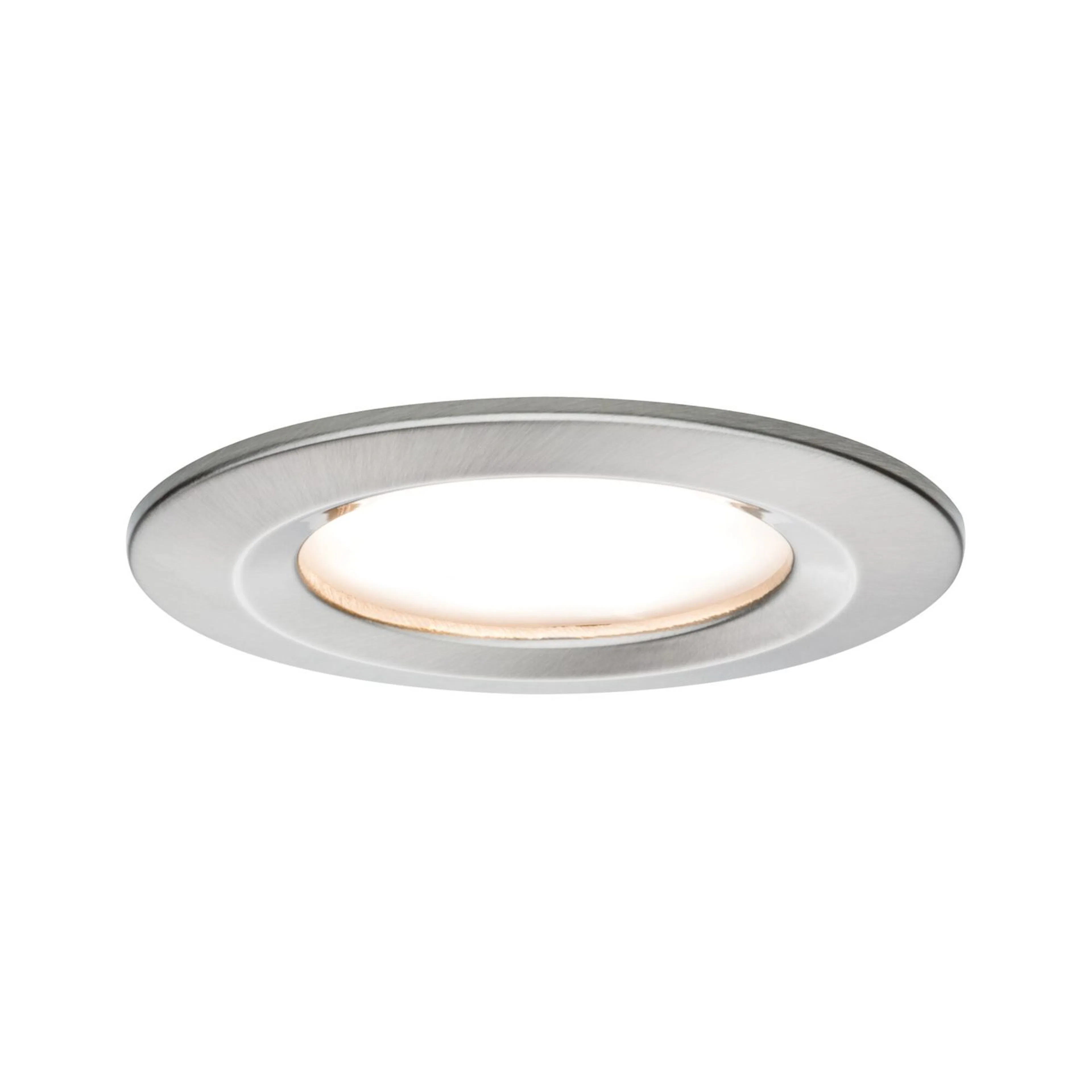 Downlight Paulmann Nova Coin Single Light Rigid Borstat järn, 78 mm, Fast, Nej, 1x6 W
