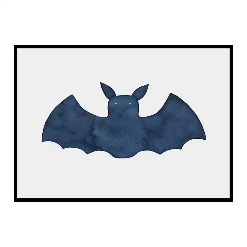 Watercolor Bat 70x100 cm