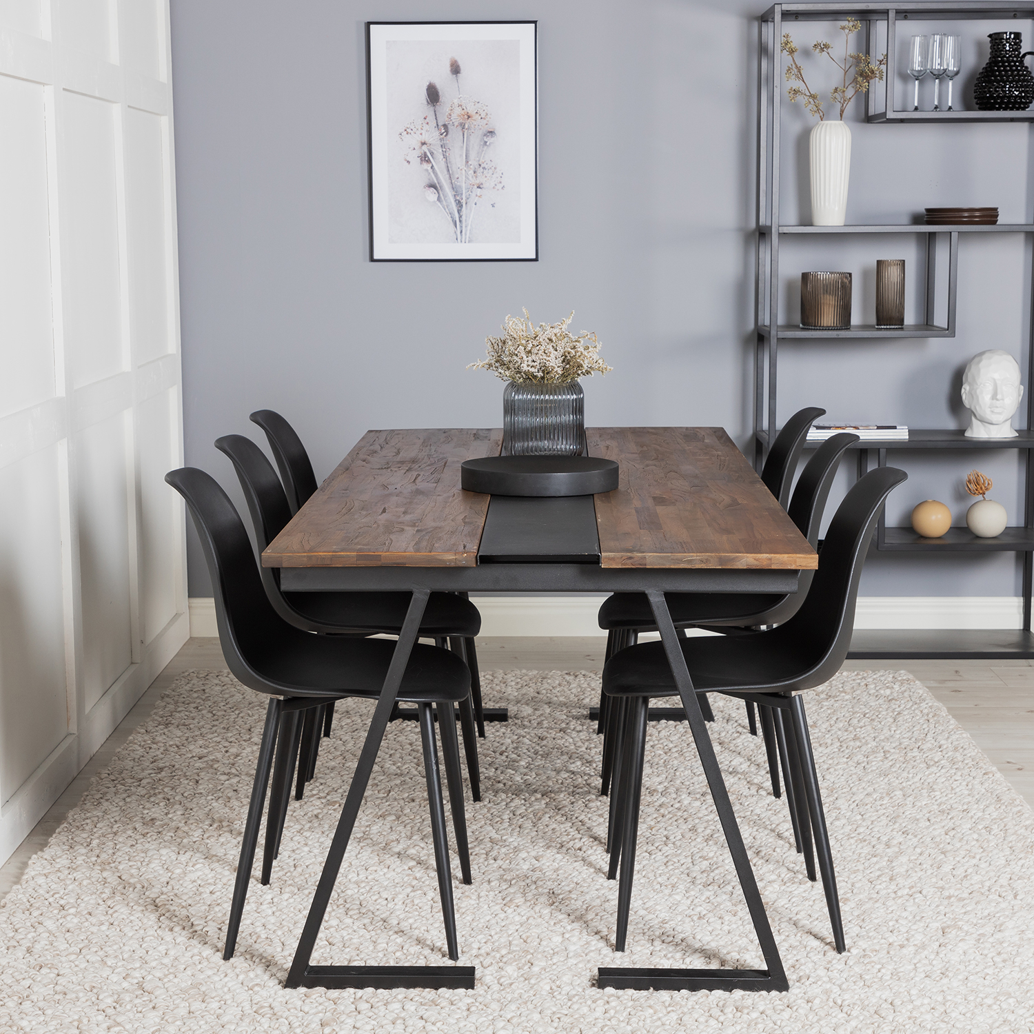 Matgrupp Venture Home Jane med 6 Pop Stolar