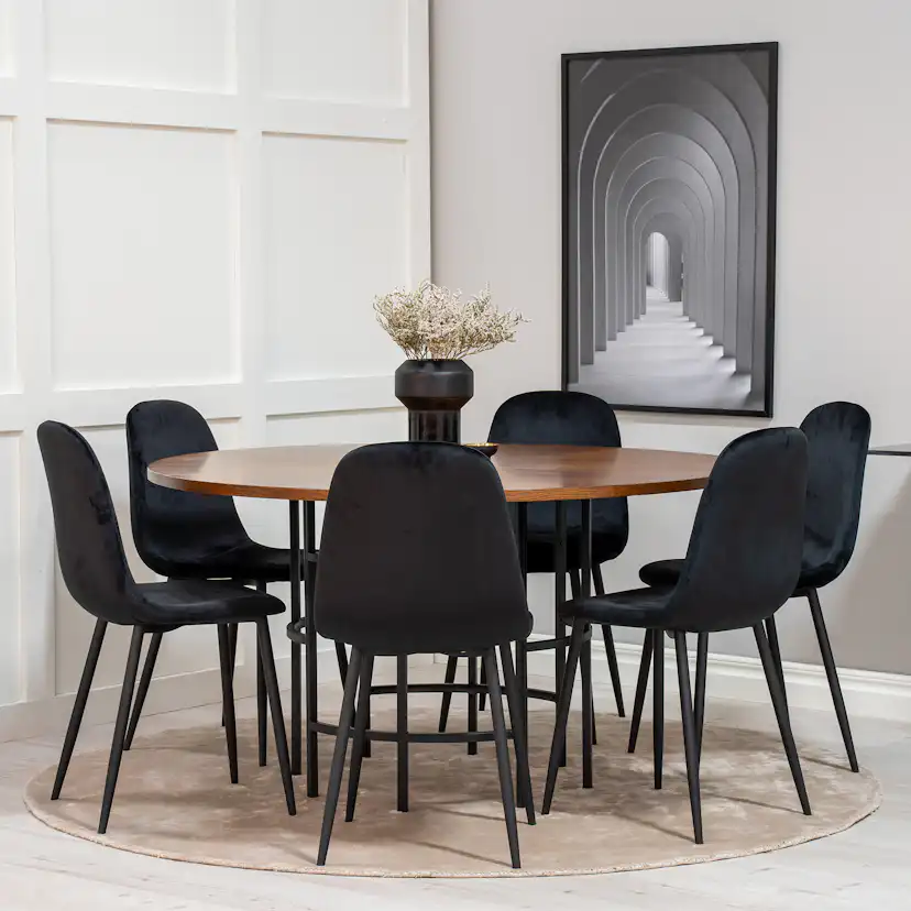 Matgrupp furniture/fashion Copenhagen med 6 Pobbie Stolar