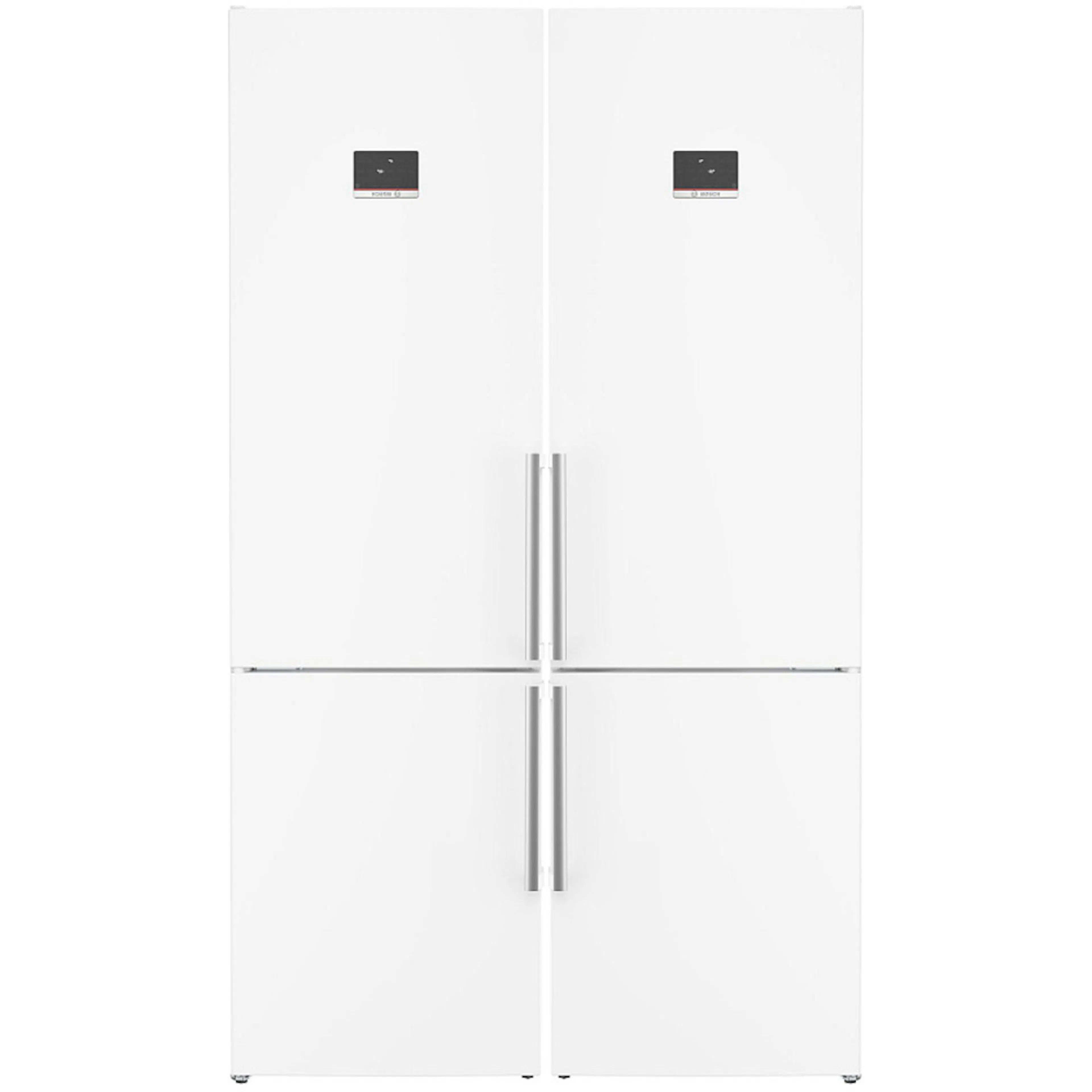 Kombiskåp Kyl/Frys Bosch 2 st KGN397WCT Serie 4 Vit NoFrost och VitaFresh