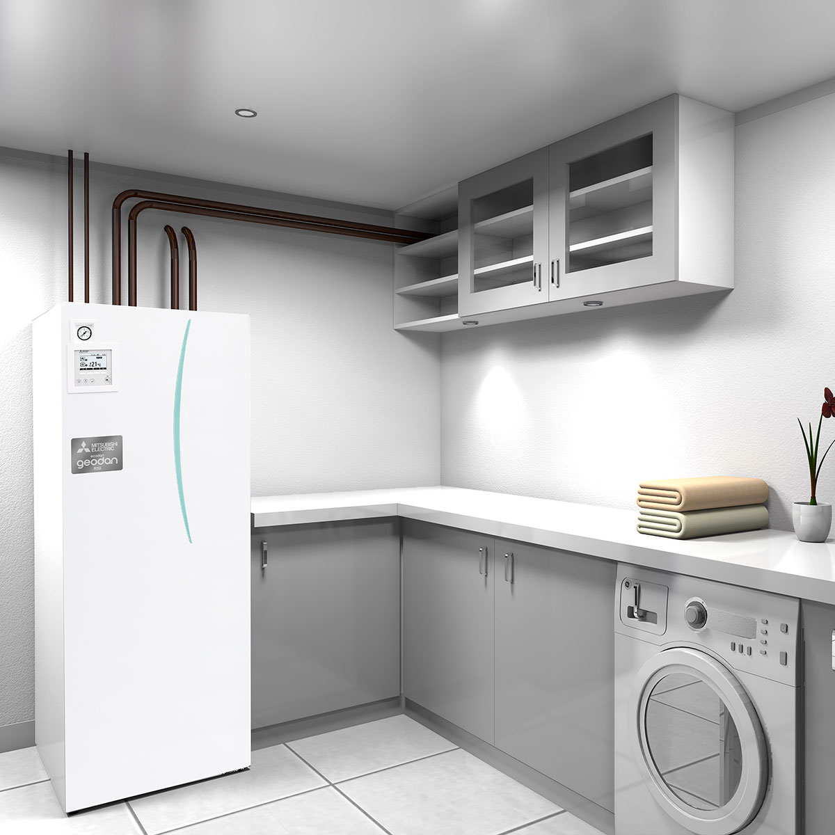 Bergvärmepump Mitsubishi Electric Geodan 11 kW