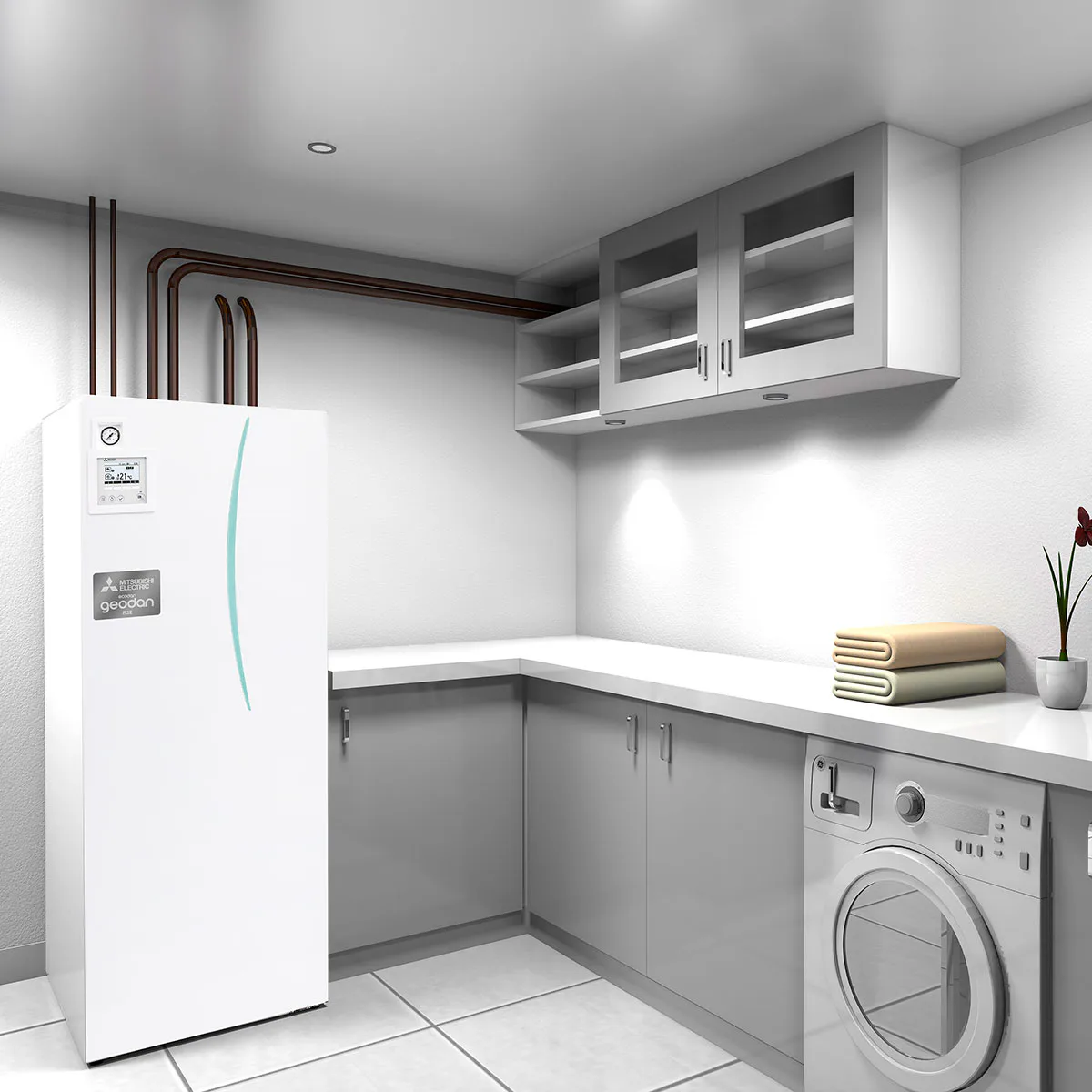 Bergvärmepump Mitsubishi Electric Geodan 11 kW