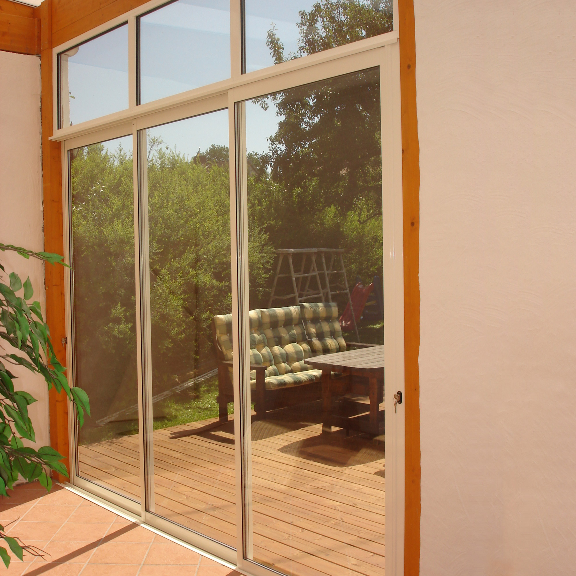 Skjutdörr med Överljus Landskap Robust Året Runt 3-del