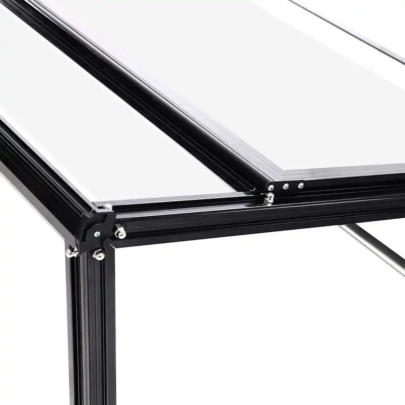 Växthus Metalcraft 1,02 kvm Svart Rektangulärt