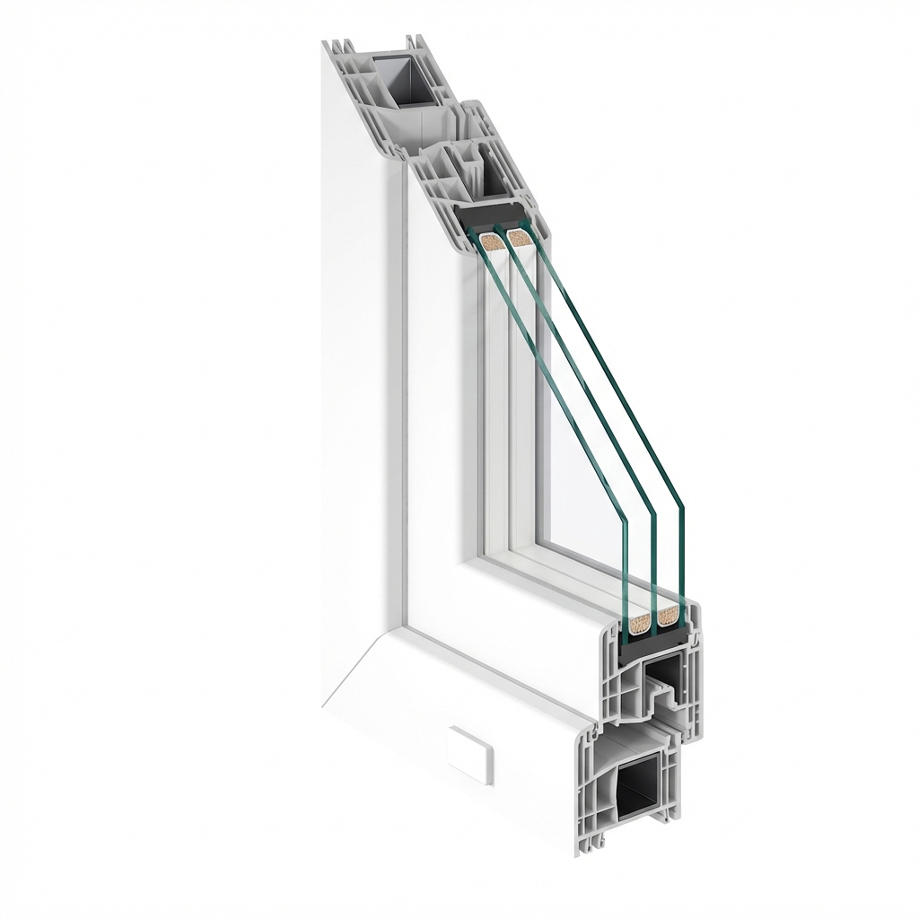 Sidohängt/Tilt Fönster Sveafönster Stabil PVC 3-glas