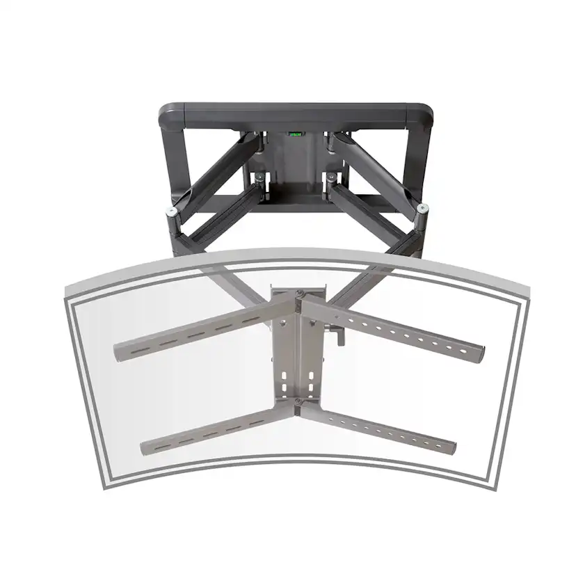 Väggfäste Vivanco 2-arm Curved Större Än 85 tum/60 kg Full motion