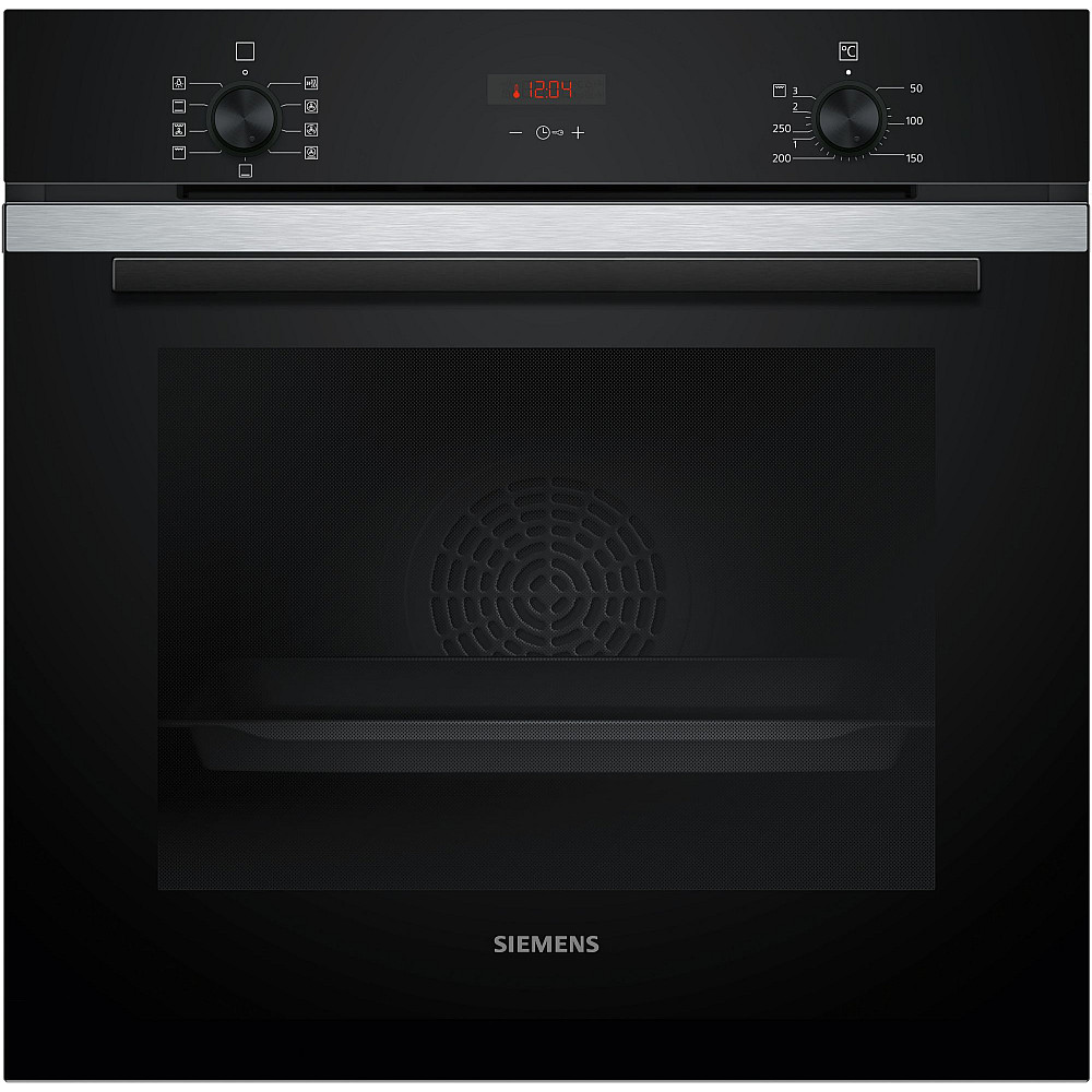 Ugn- och Mikropaket Siemens iQ300 HB234ABS3F + BF523LMB1 Rostfri med 3D hotAir Plus och ecoClean