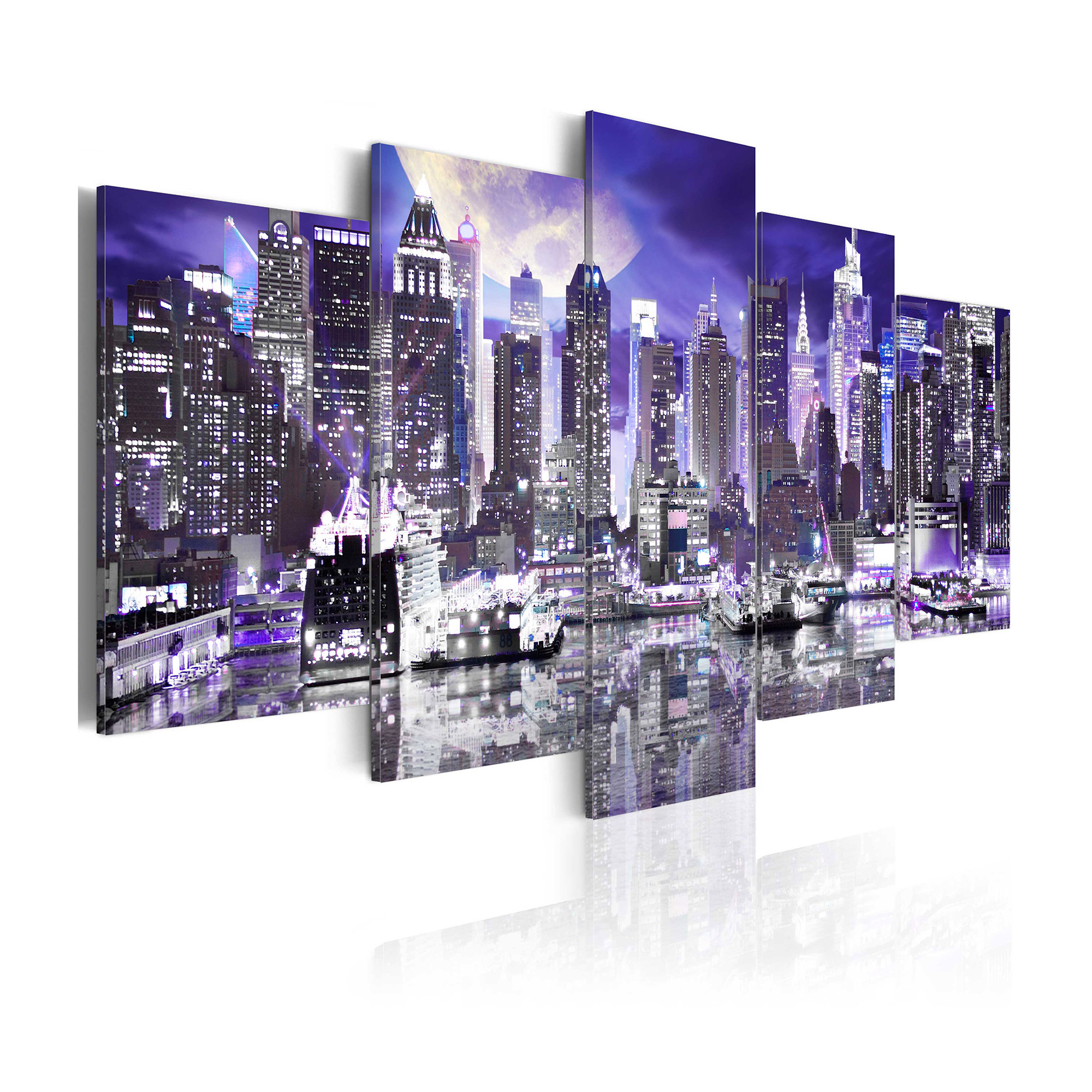 Tavla Arkiio Moonlit Night In New York City