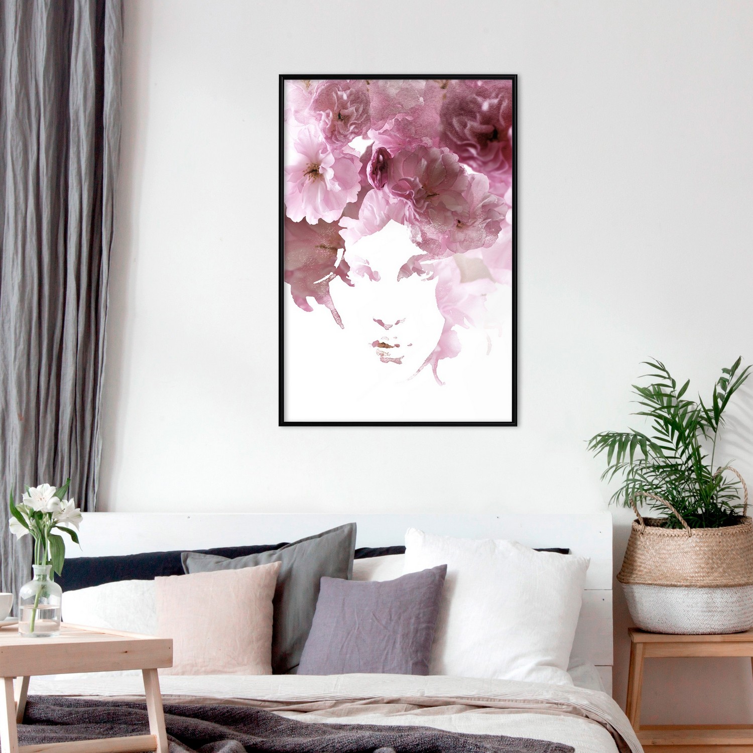 Affisch - Flowery Look [Poster] 20x30 Svart ram, 20x30 cm