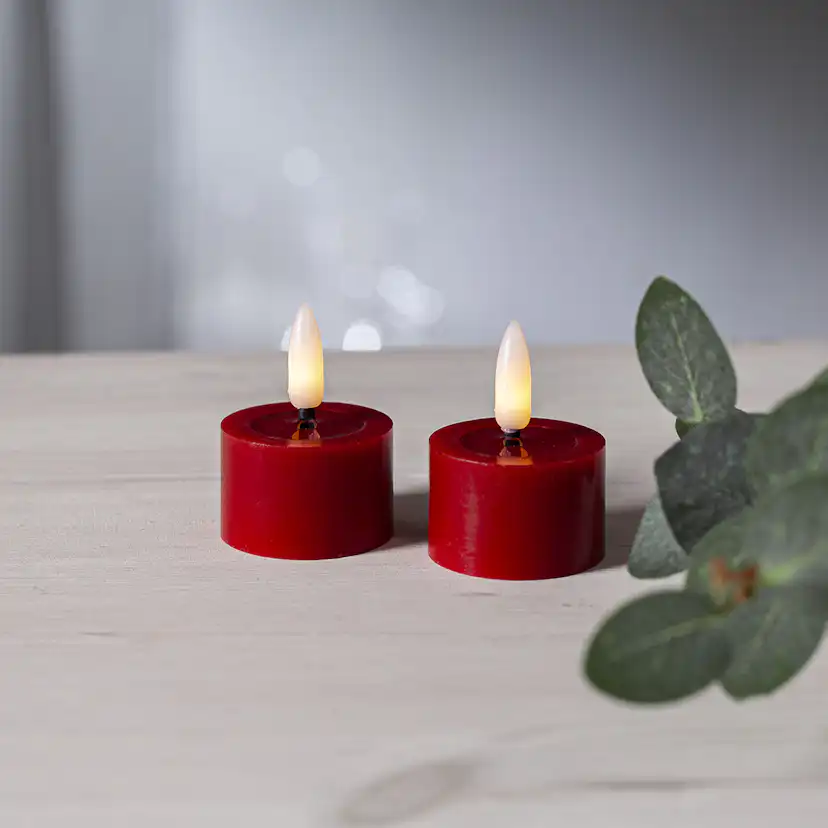 LED-Värmeljus Star Trading Flamme Flow 4x5 cm 2-pack