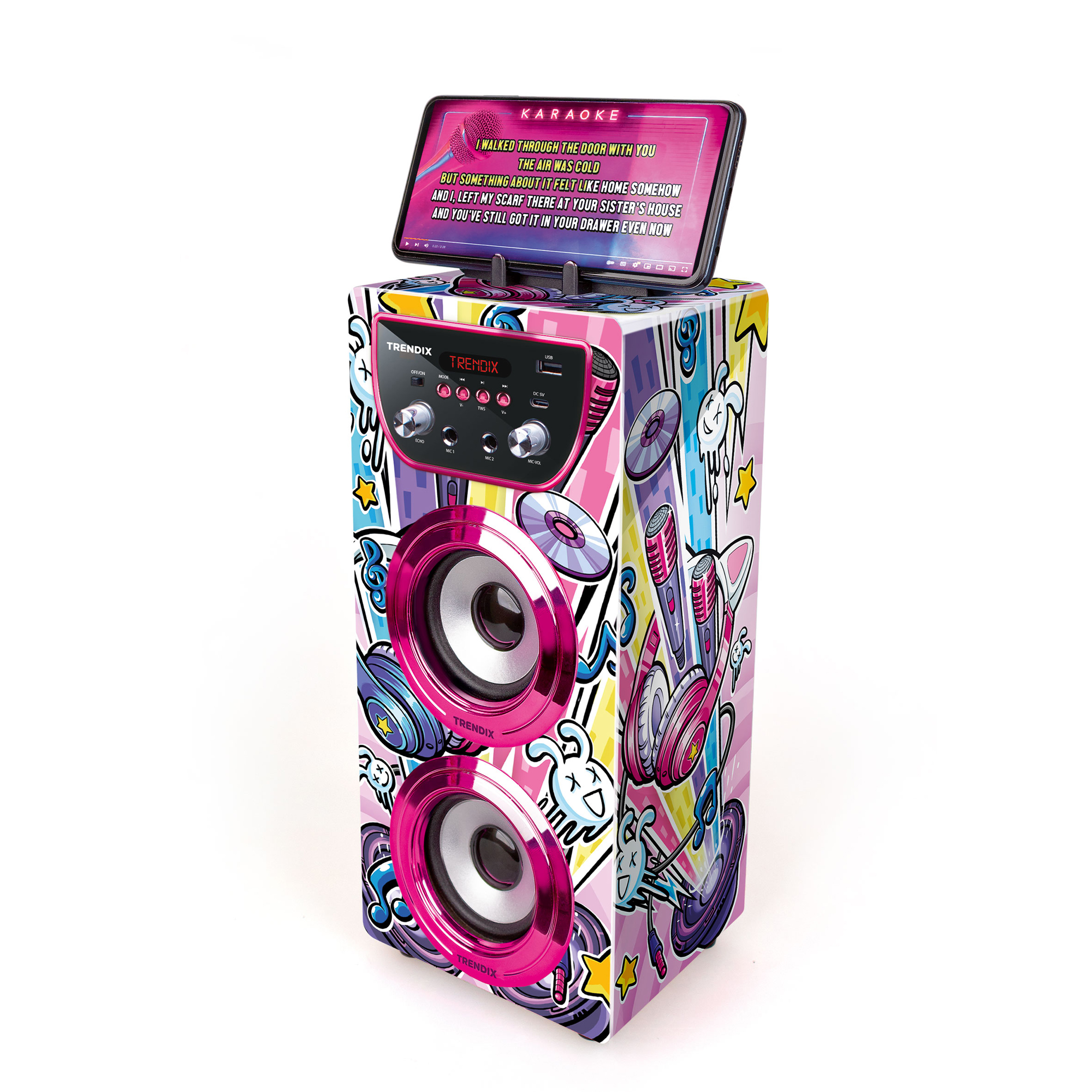 Karaokemaskin Trendix Party Edition Med 2 Mikrofoner