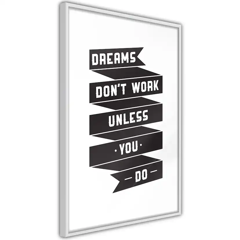 Poster Artgeist Affisch Dreams don't work