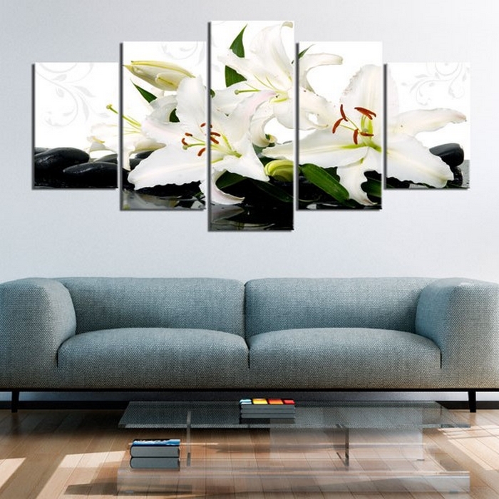 Tavla Arkiio Lilies And Zen Stones