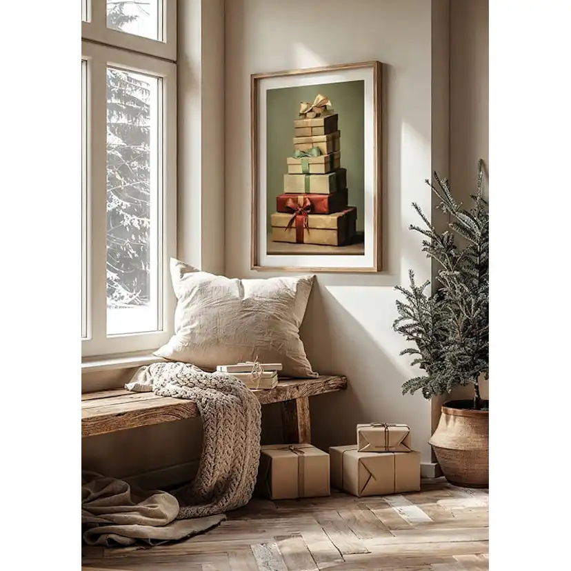 Poster Gallerix Pile Of Christmas Gifts No2