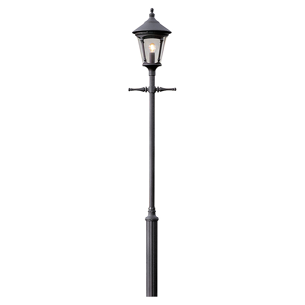 Virgo stolplykta E27 svart ex stolpe Svart
