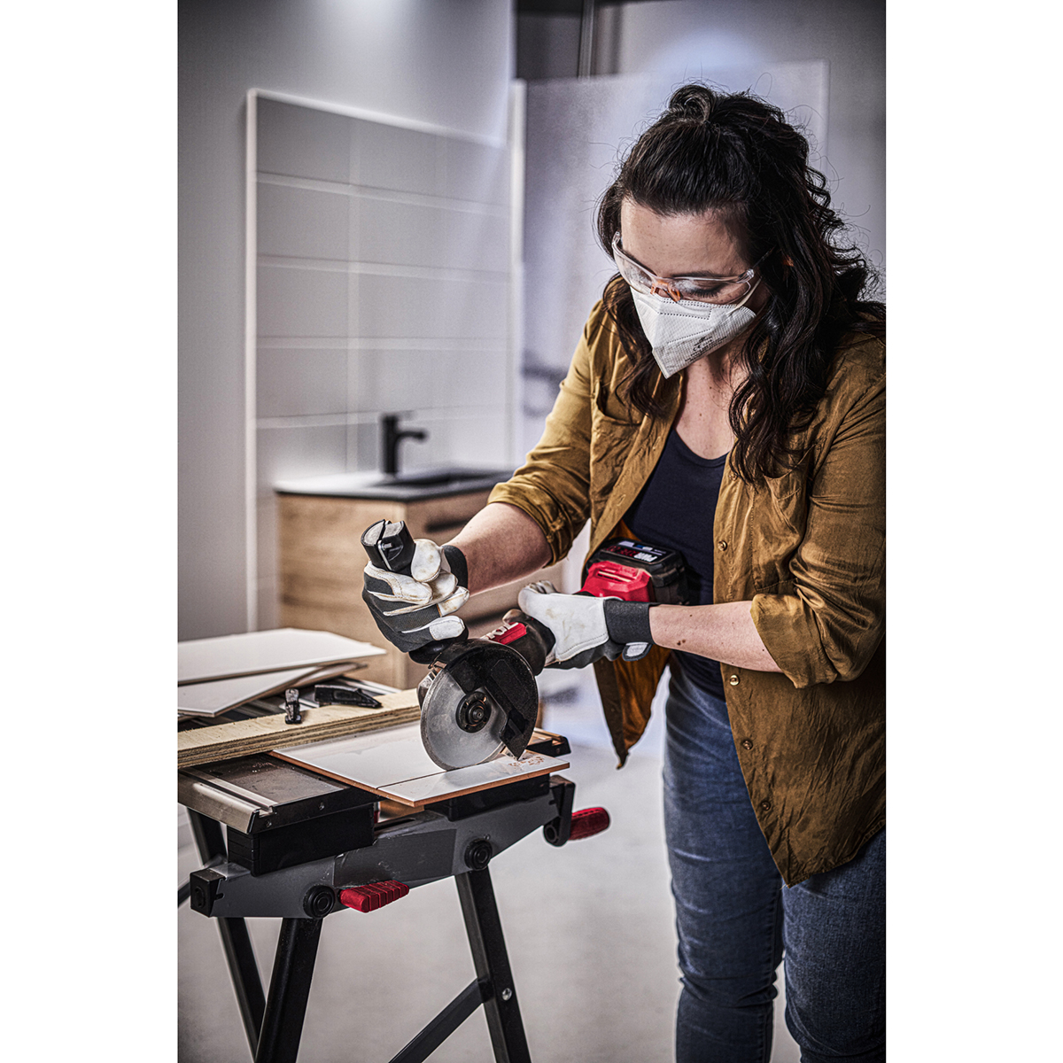 Vinkelslip SKIL 3922 AA Batteridriven Kolborstfri