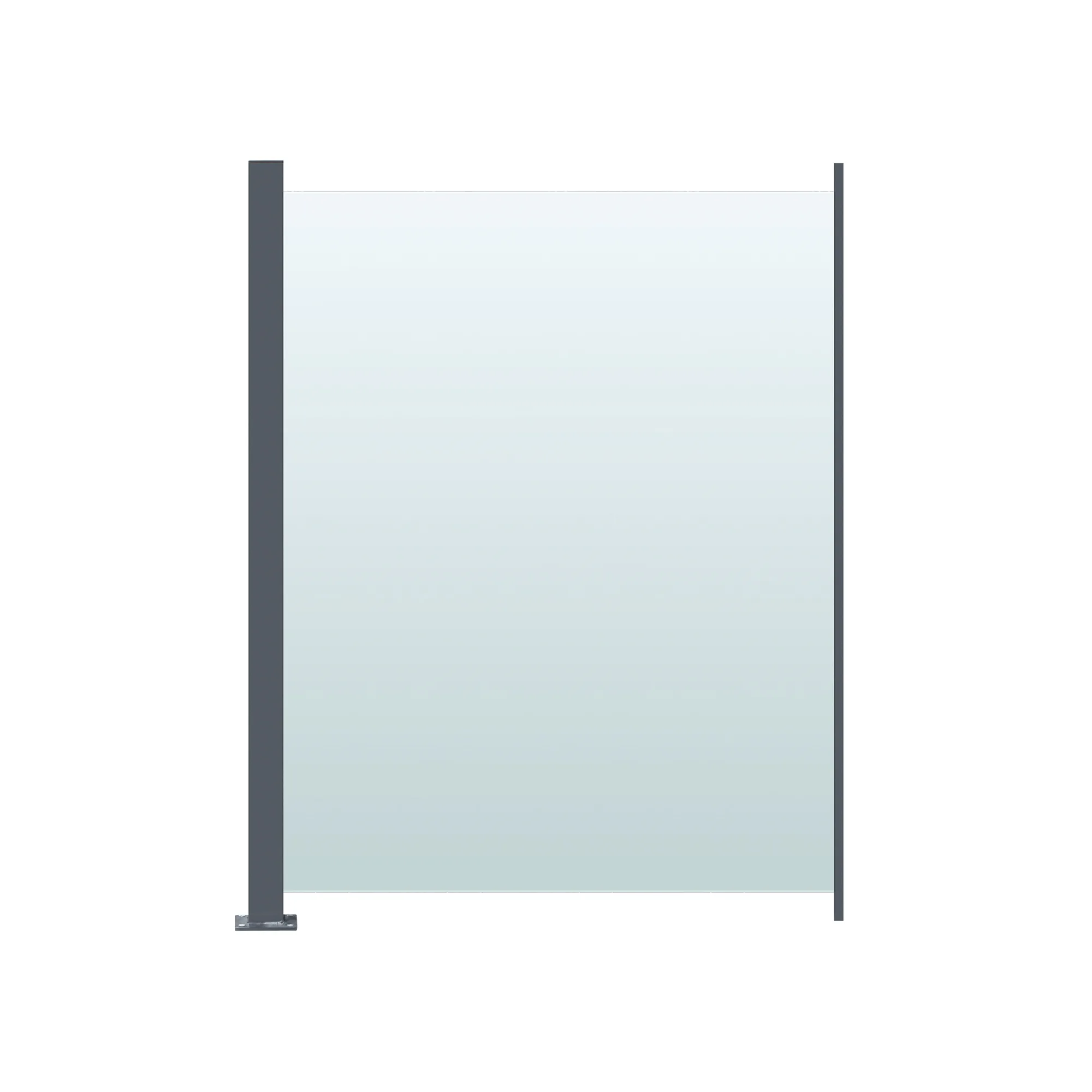 Glasräcke Hortus Klarglas Inkl Modul & Stolpe 80 x 100 cm