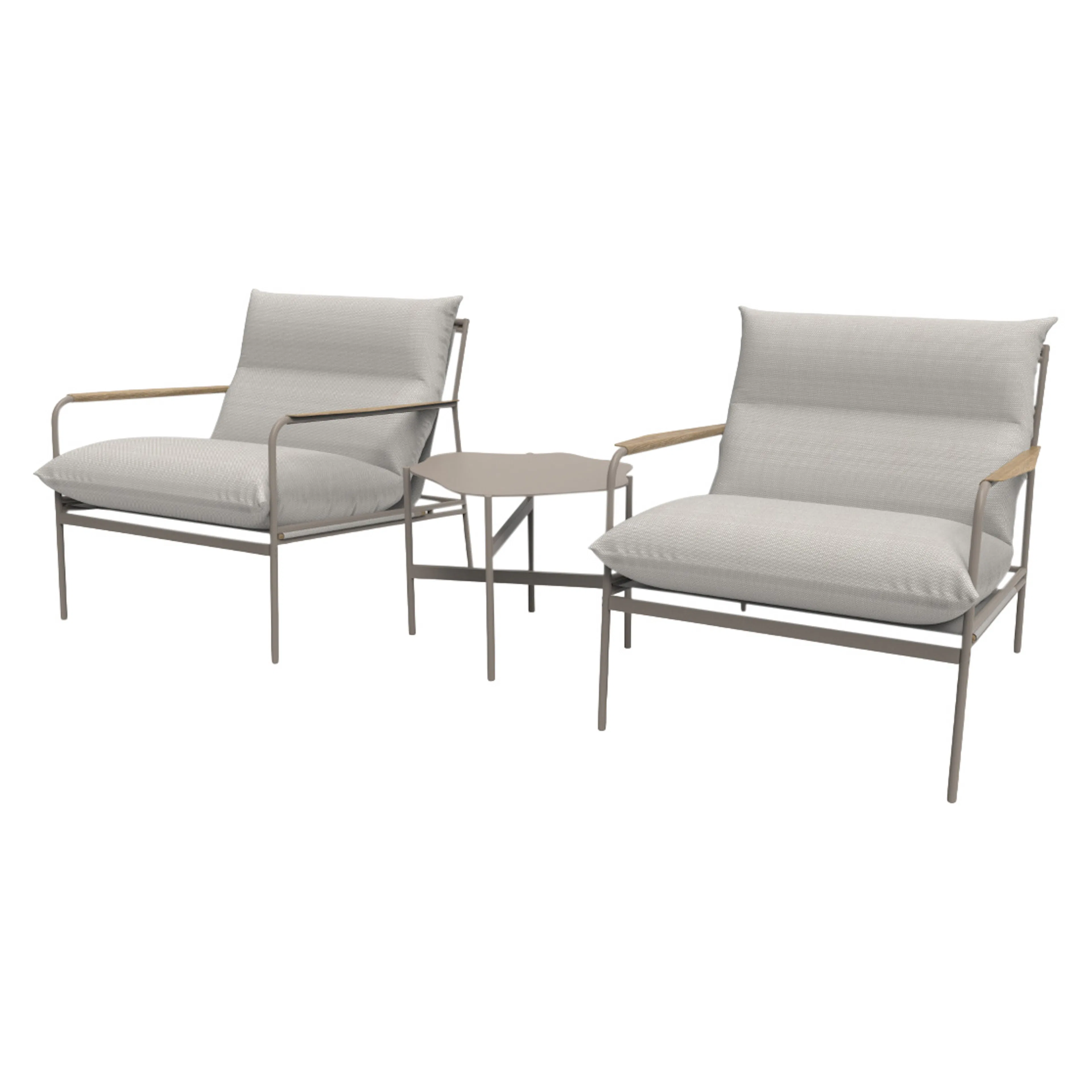 Loungeset ENVY DESIGN Madison 2st Louongefåtöljer med Sidobord