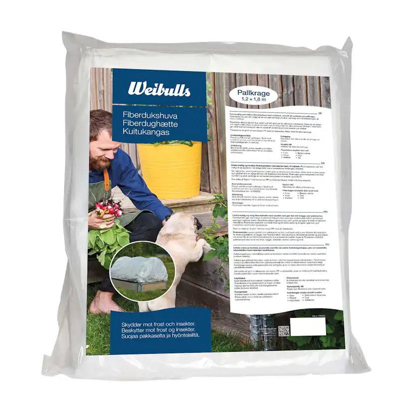 Fiberdukshuva Weibulls För Pallkrage 1,2x1,80 m