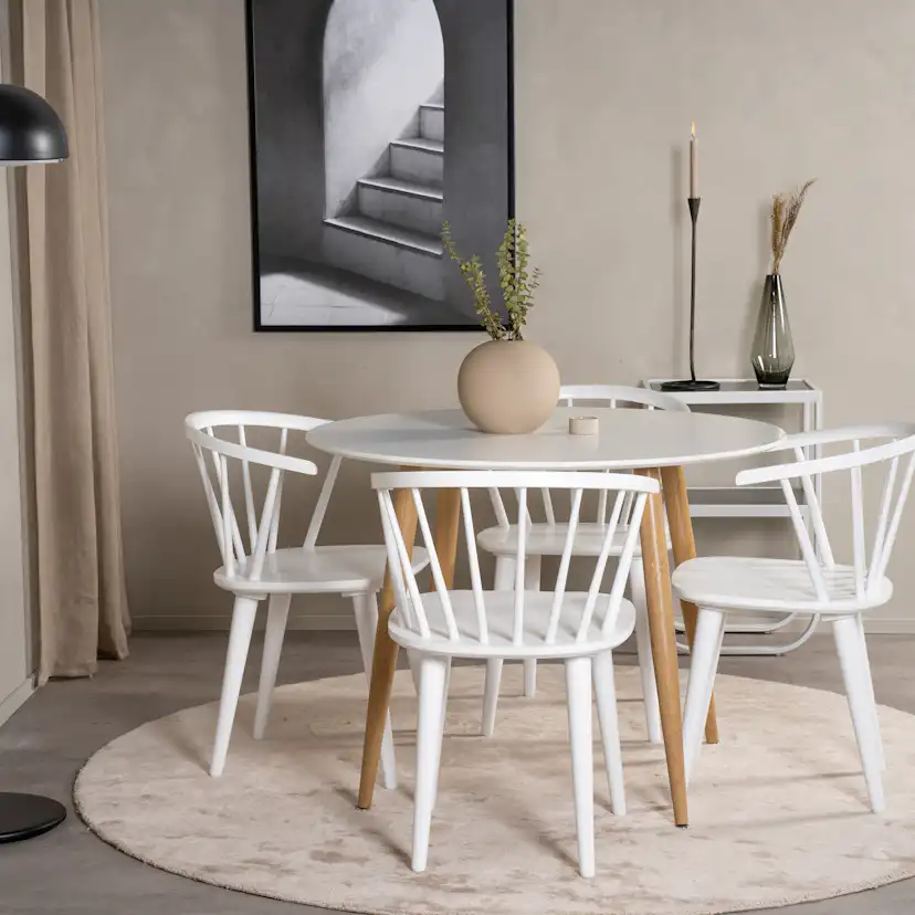 Matgrupp Venture Home Plake med 4 Brum Stolar