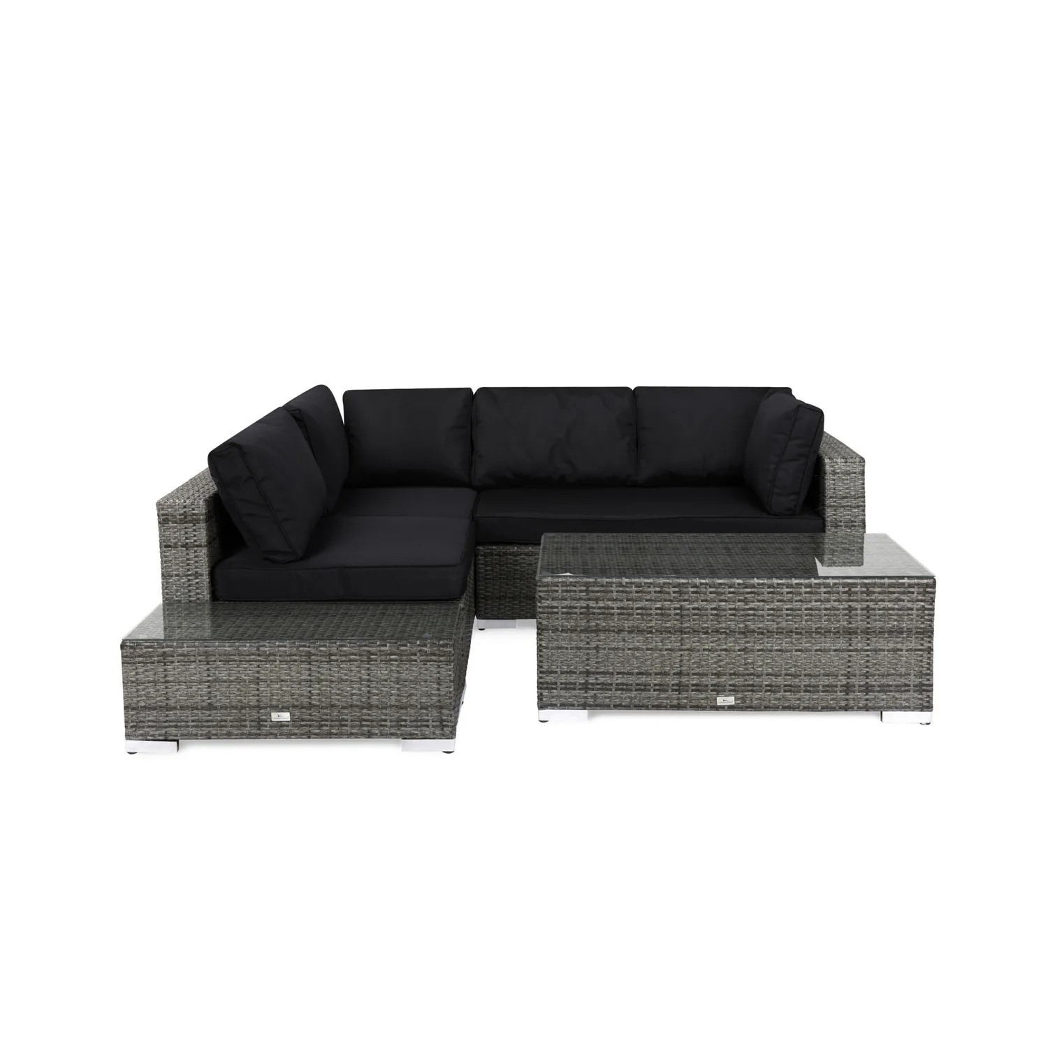 Loungegrupp Comfort Garden Bahamas 4-sits med Avslut och Bord Utomhus