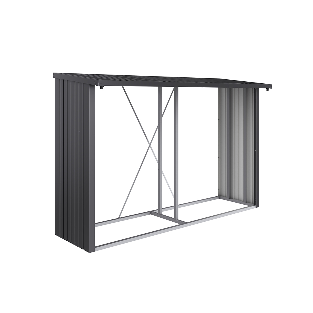 Vedförråd Biohort Woodstock 300 Metallic Mörkgrå