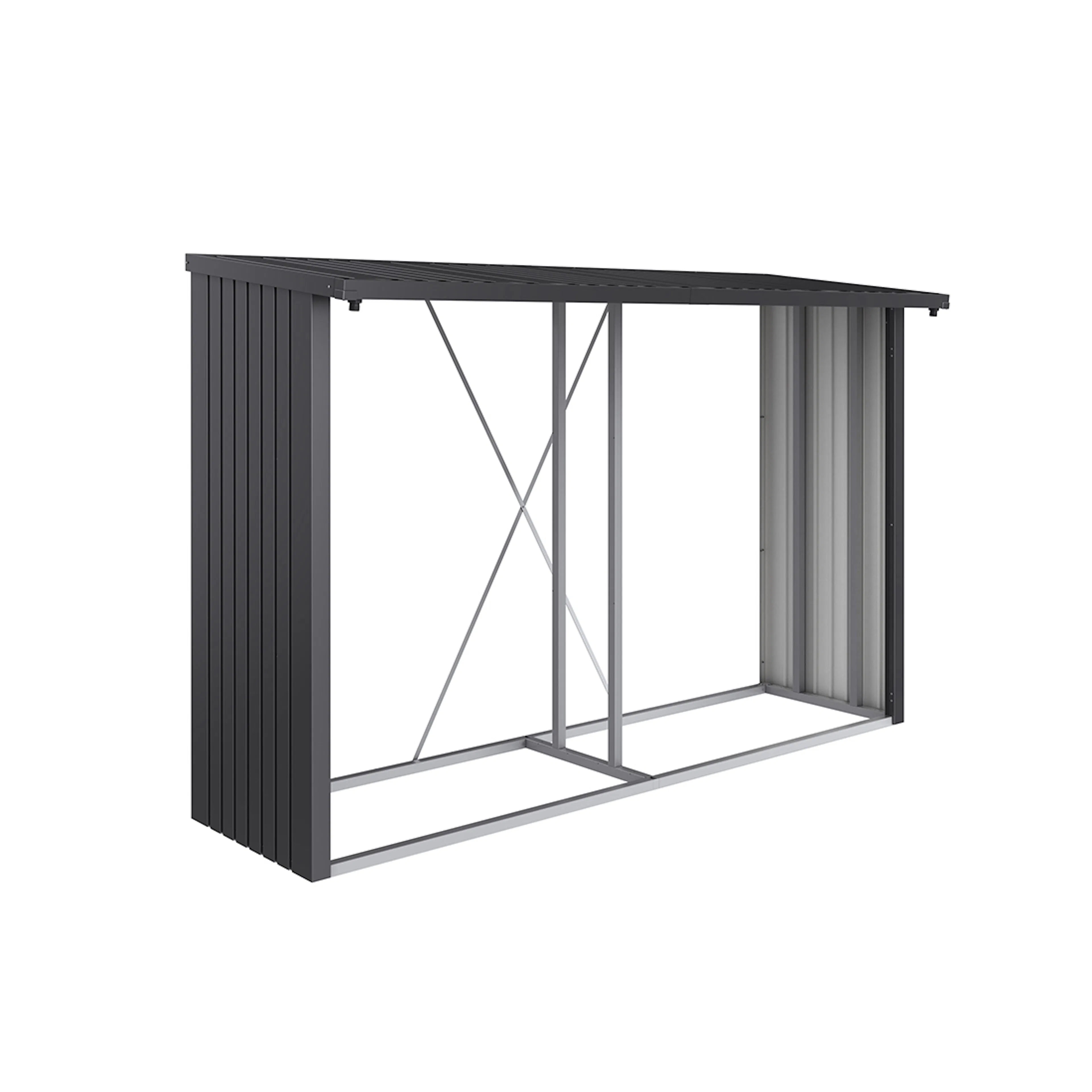 Vedförråd Biohort Woodstock 300 Metallic Mörkgrå