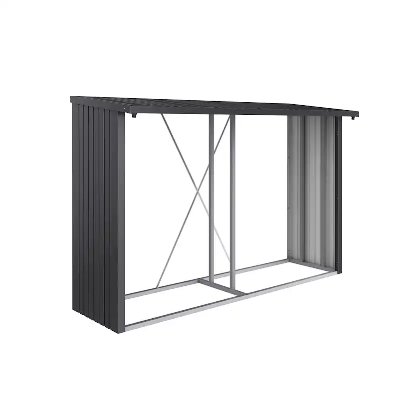 Vedförråd Biohort Woodstock 300 Metallic Mörkgrå