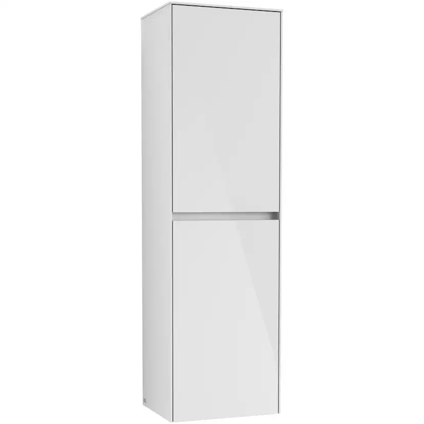 Högskåp Villeroy & Boch Collaro C03401DH Vit Högblank, Gångjärn Höger, Utan Belysning, B: 454 mm