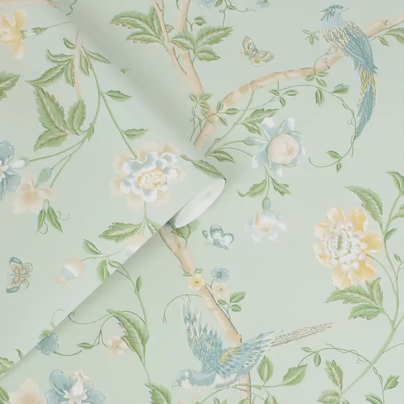 Tapet Laura Ashley Summer Palace Eau De Nil 121407