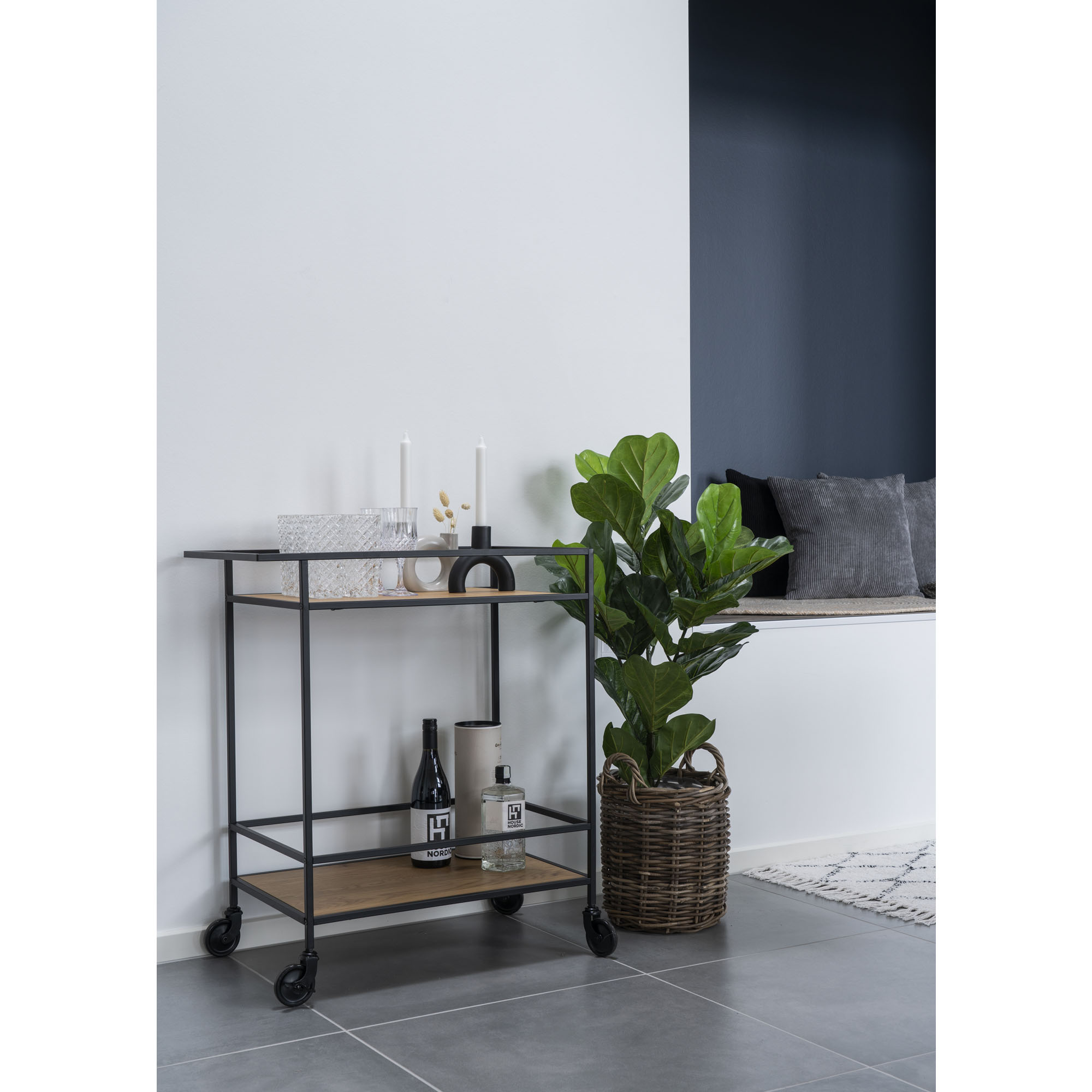Drinkvagn House Nordic Vita Utomhus