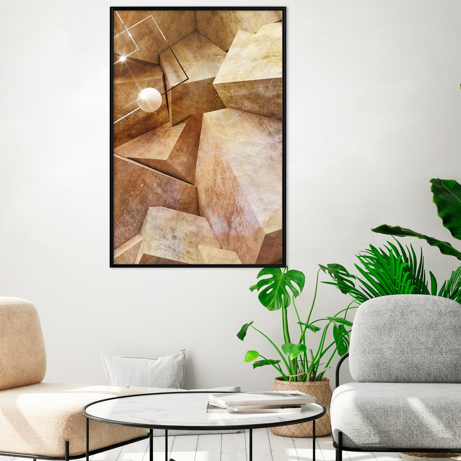 Affisch - Saffron Corners [Poster] 40x60 Svart ram, 40x60 cm