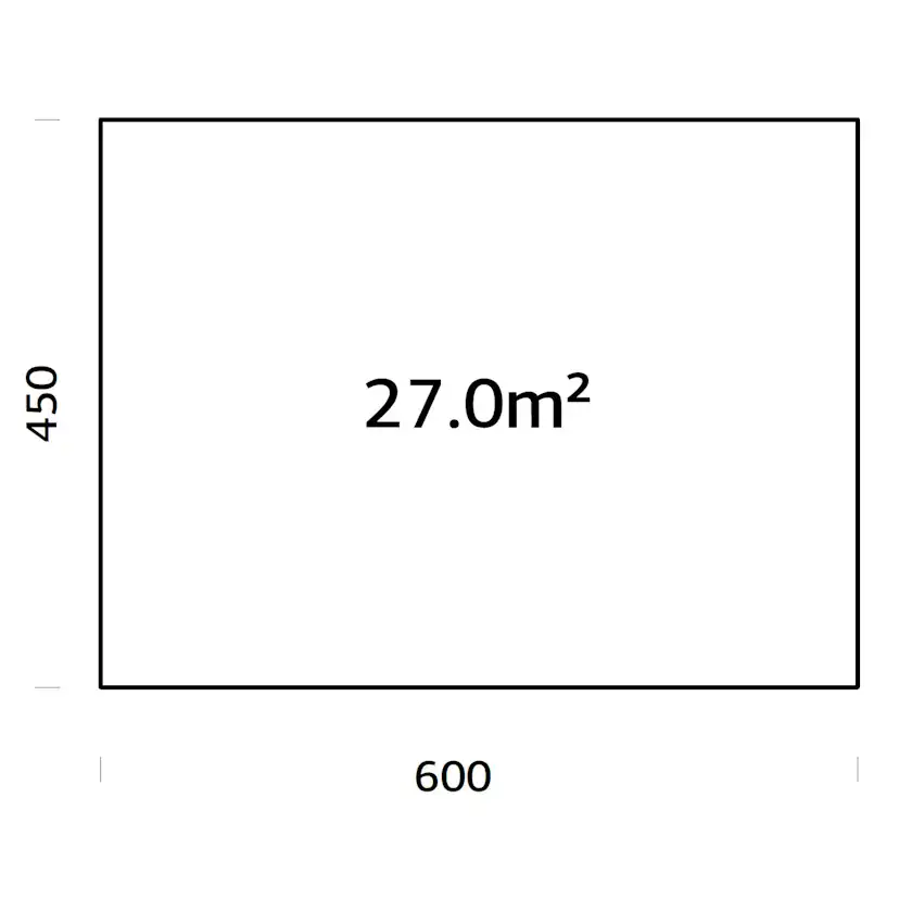 Träbalksgrund Palmako 6x4,5 m (inkl. LogFoot)