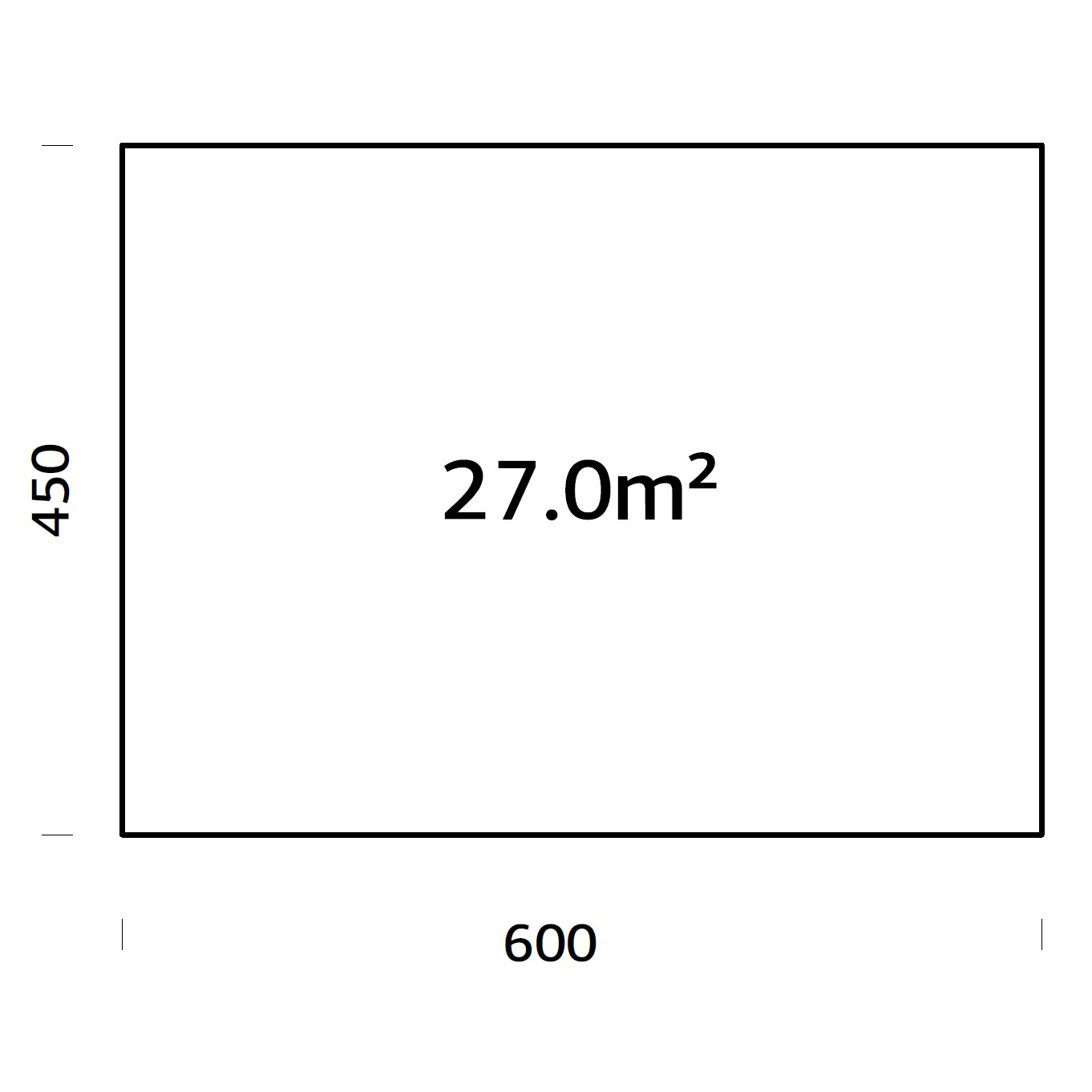 Träbalksgrund Palmako 6x4,5 m (inkl. LogFoot)