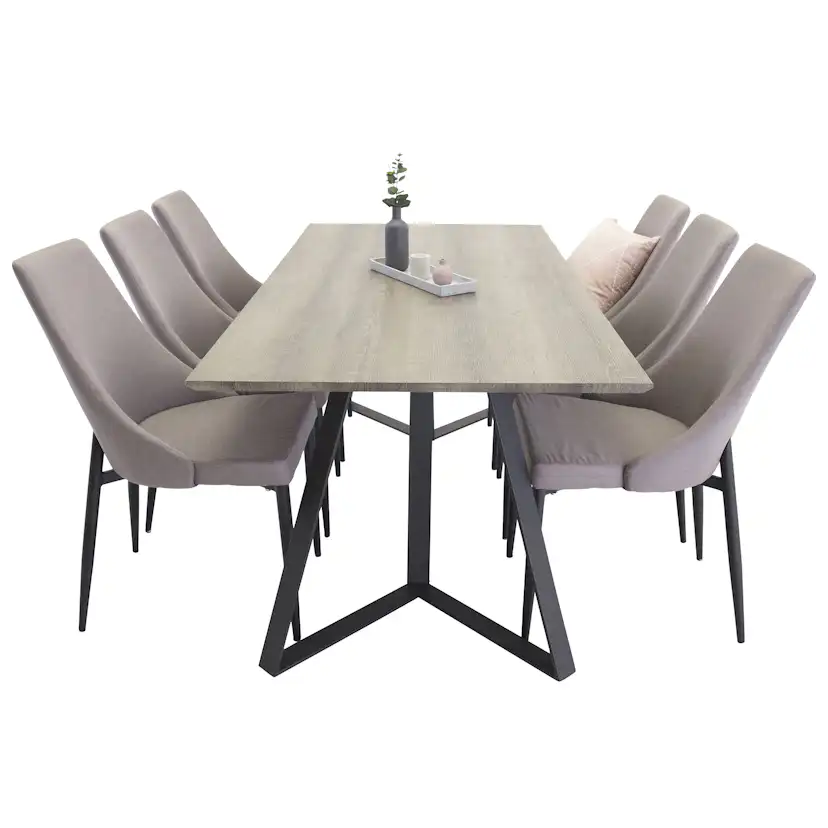 Matgrupp Venture Home Madde med 6 Laura Stolar 2.0