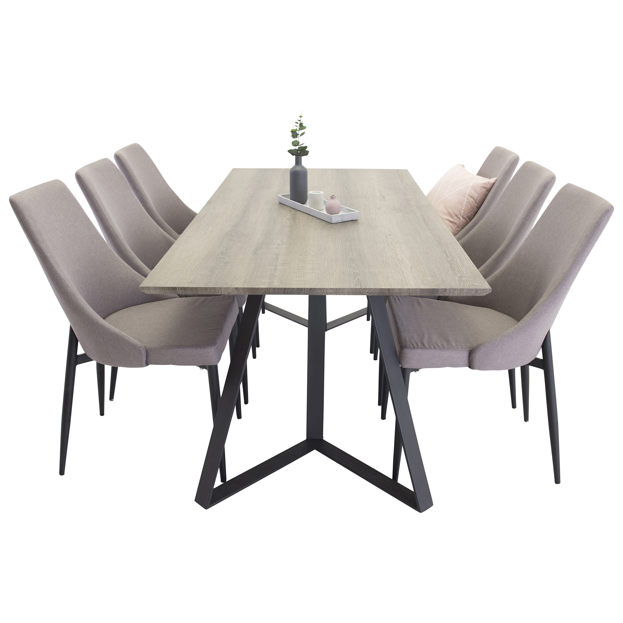 Matgrupp Venture Home Madde med 6 Laura Stolar 2.0