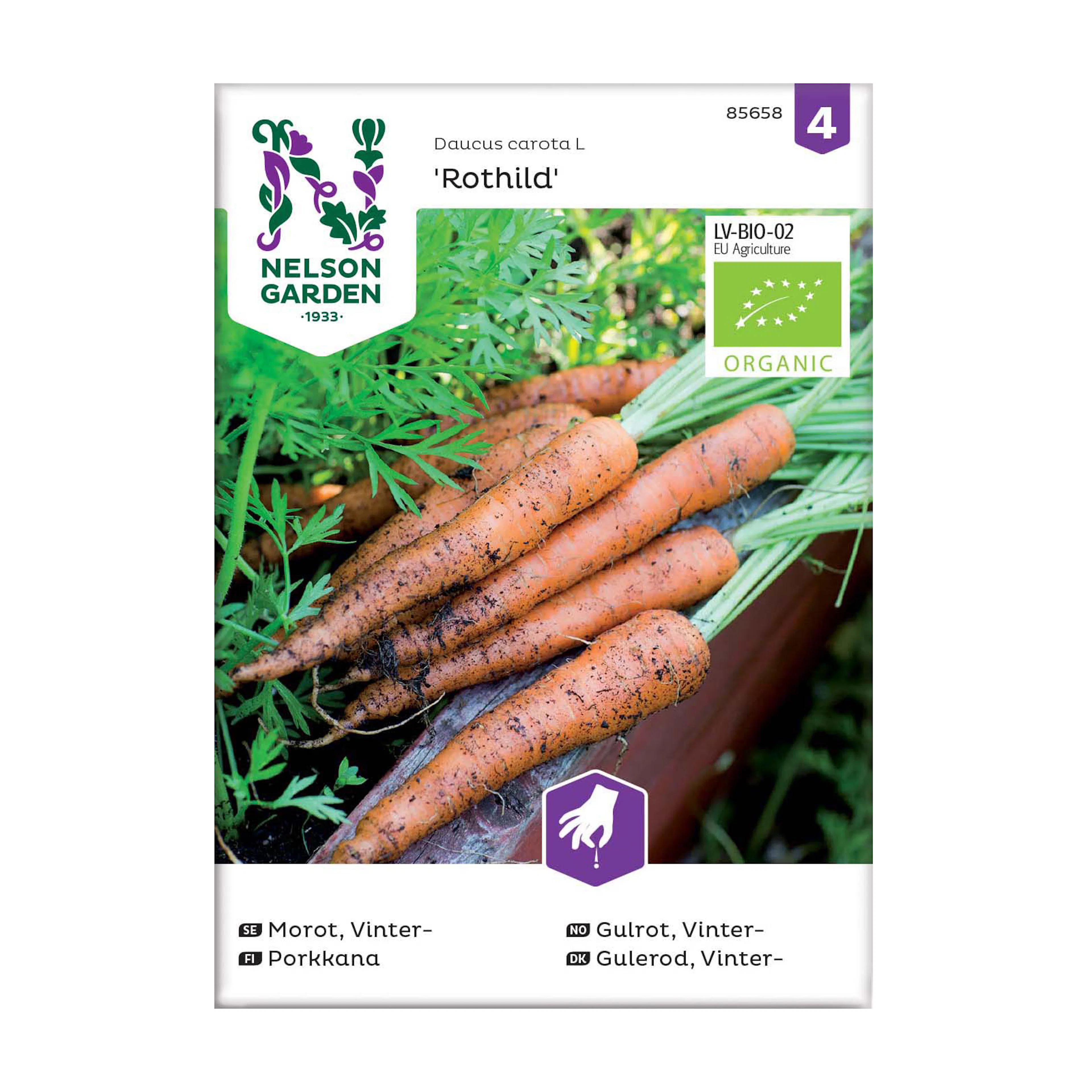 Frö Höst- och Vintermorot Nelson Garden Rothild Organic