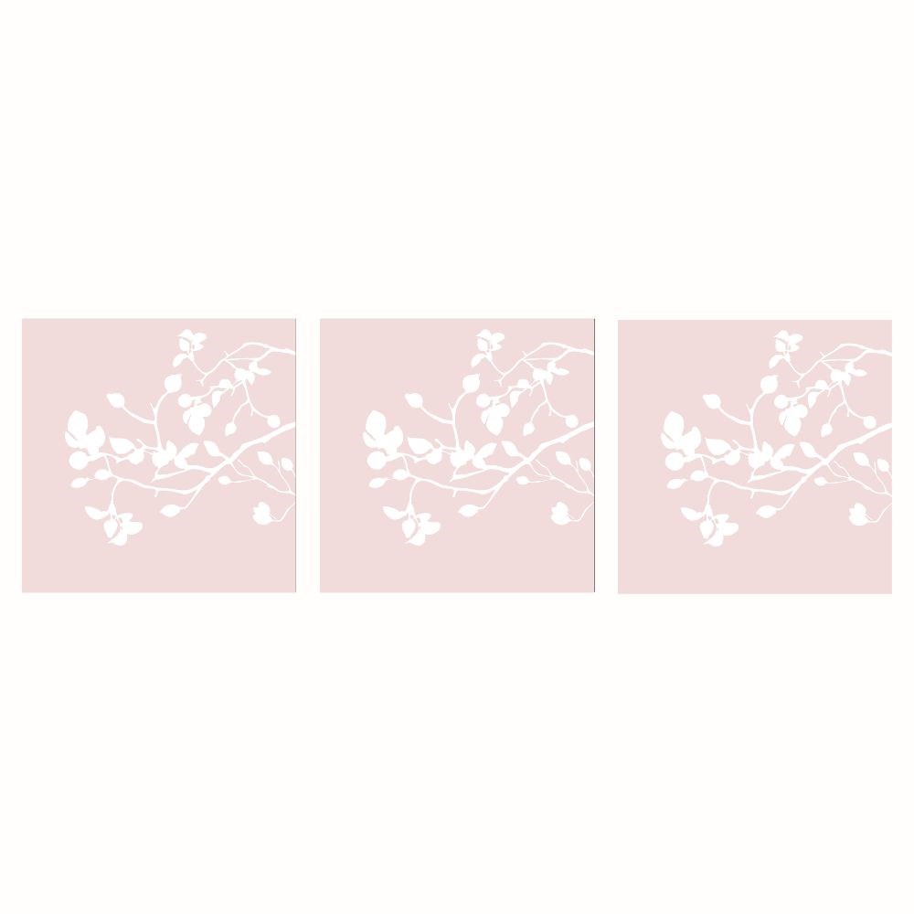 Servett Paperproducts Design Pure Branch 33x33 cm Rosé 3 st 20-pack