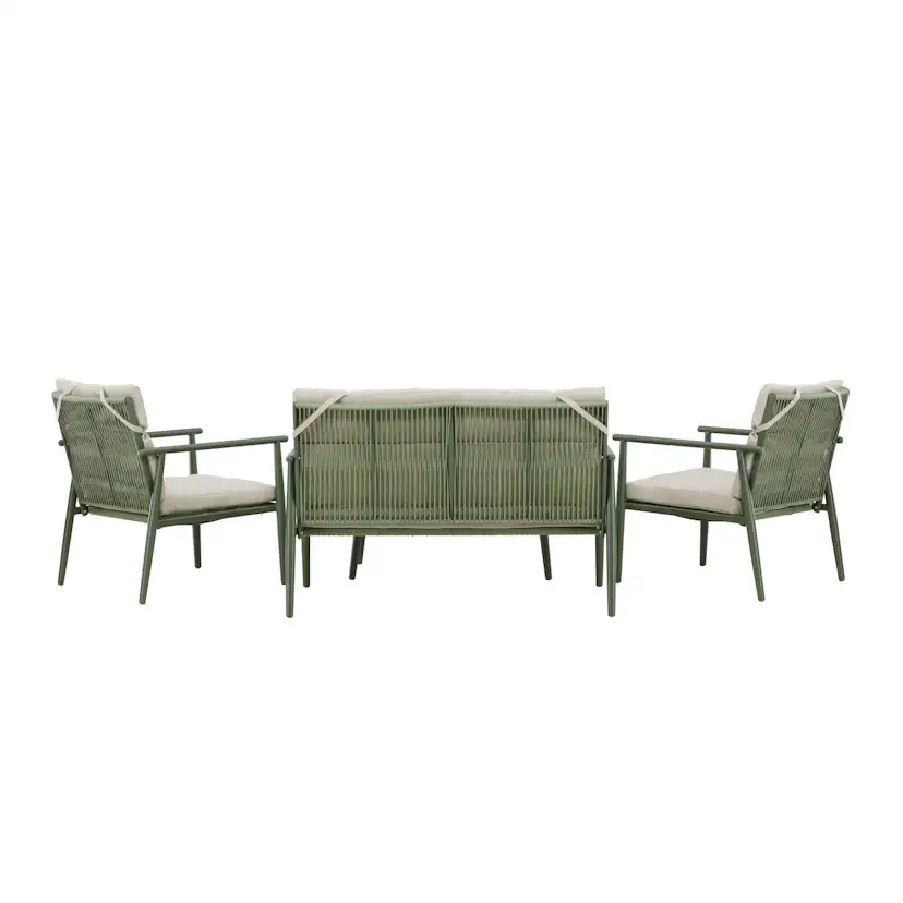 Mazzaro Sofa Set - Green / Beige Grön