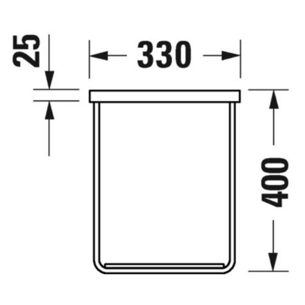 Benställning Duravit DuraSquare Vägghängd till Tvättställ
