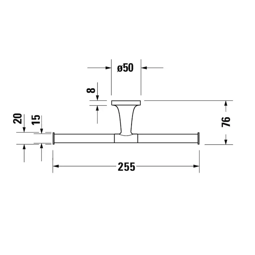 Toalettpappershållare Duravit Starck T 009938 Dubbel
