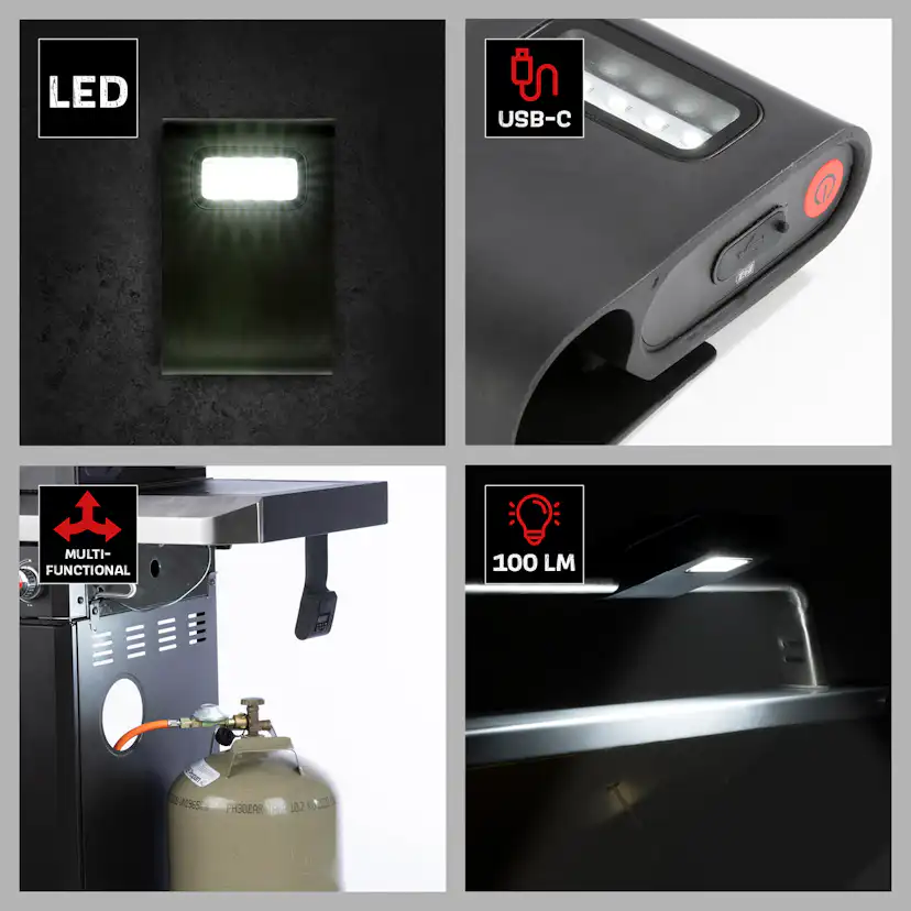 LED-Lampa Landmann Magnetisk För Grill