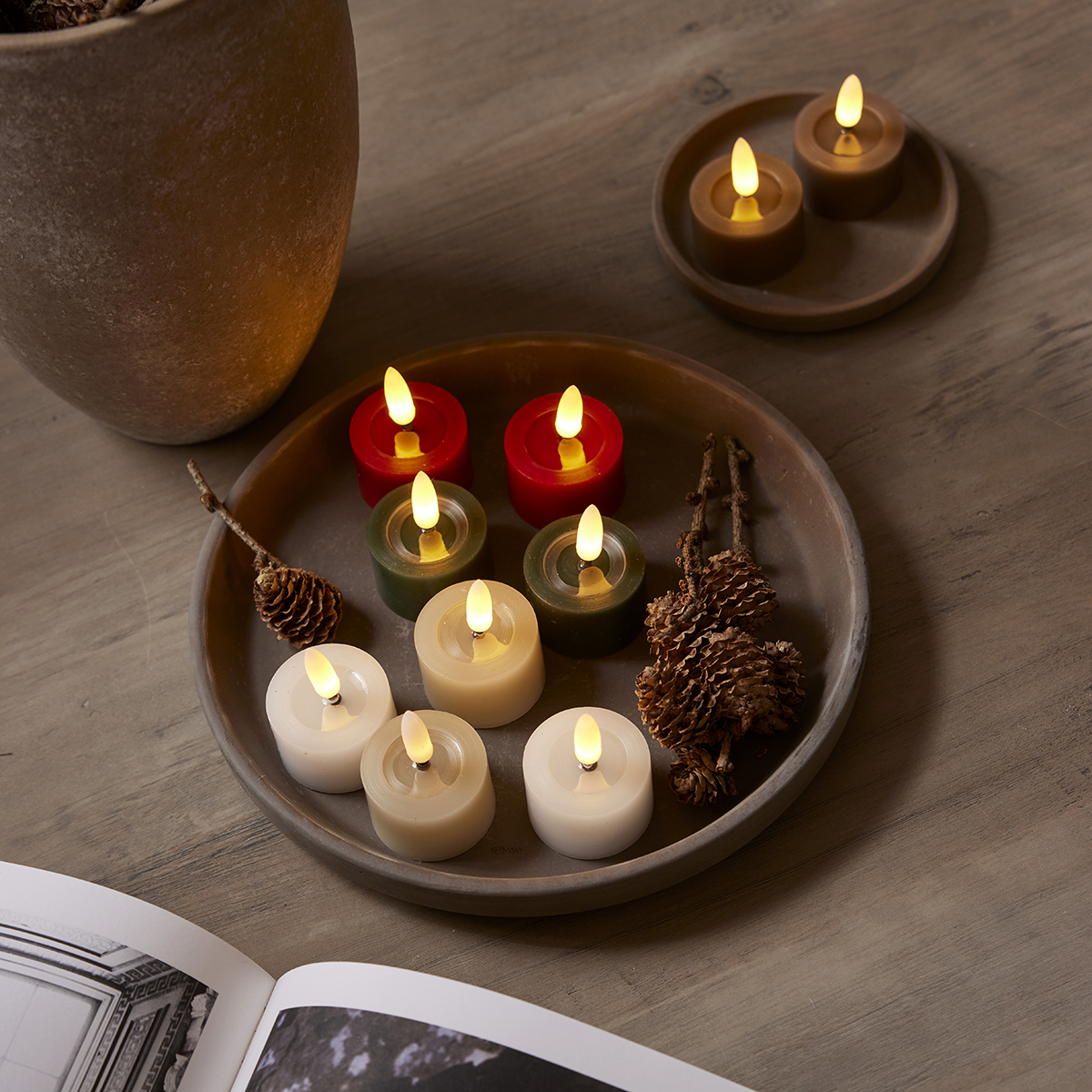 LED-Värmeljus Star Trading Flamme Flow 4x5 cm 2-pack
