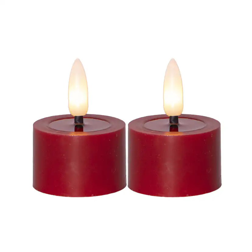 LED-Värmeljus Star Trading Flamme Flow 4x5 cm 2-pack
