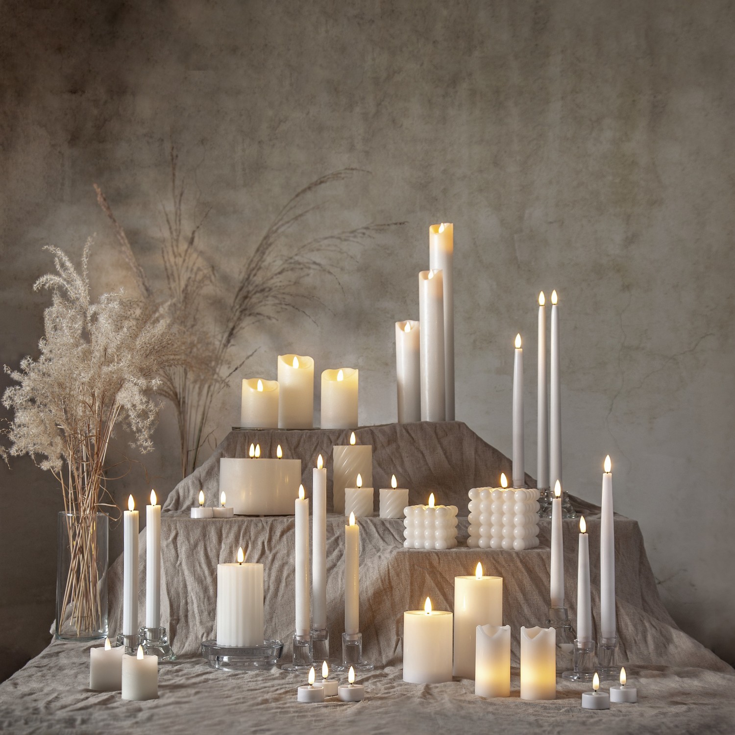 Blockljus Star Trading Flamme Stripe