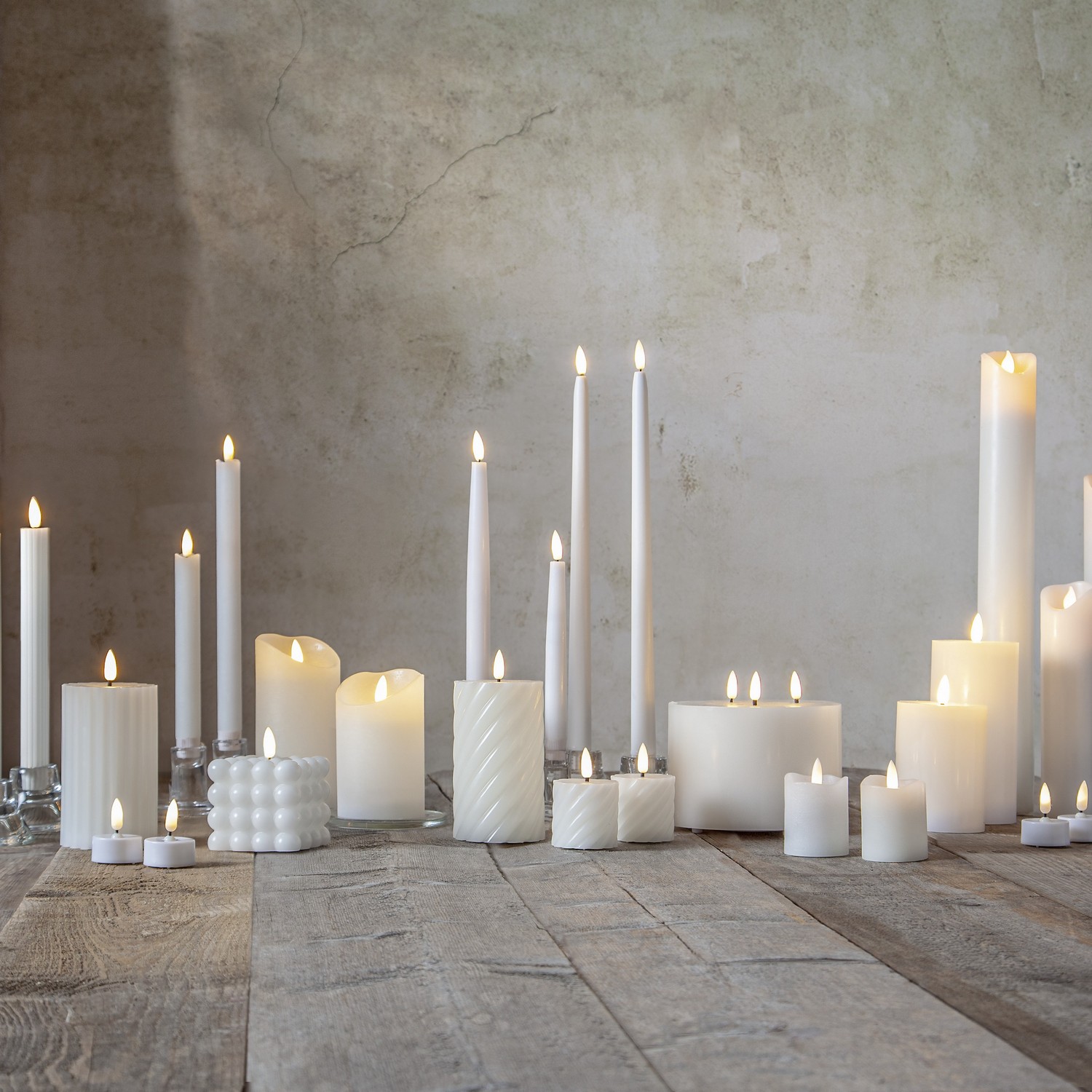 Blockljus Star Trading Flamme Stripe