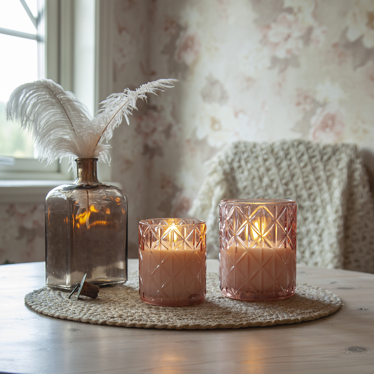 LED-Ljus Star Trading Flamme Romb 10 cm