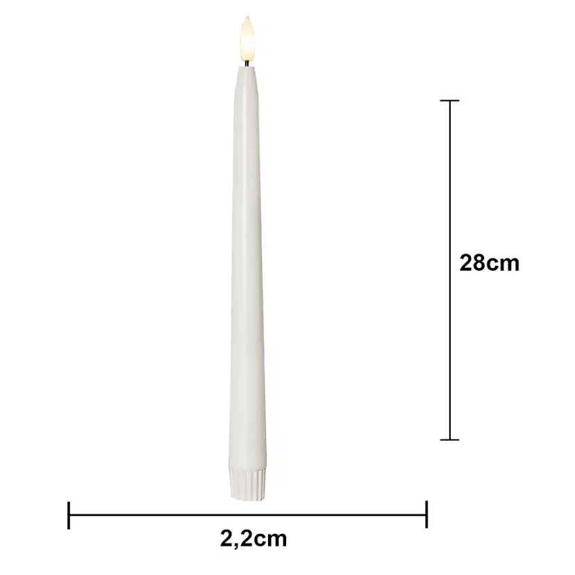 LED-Antikljus Star Trading Flamme Slim 2-pack Outdoor