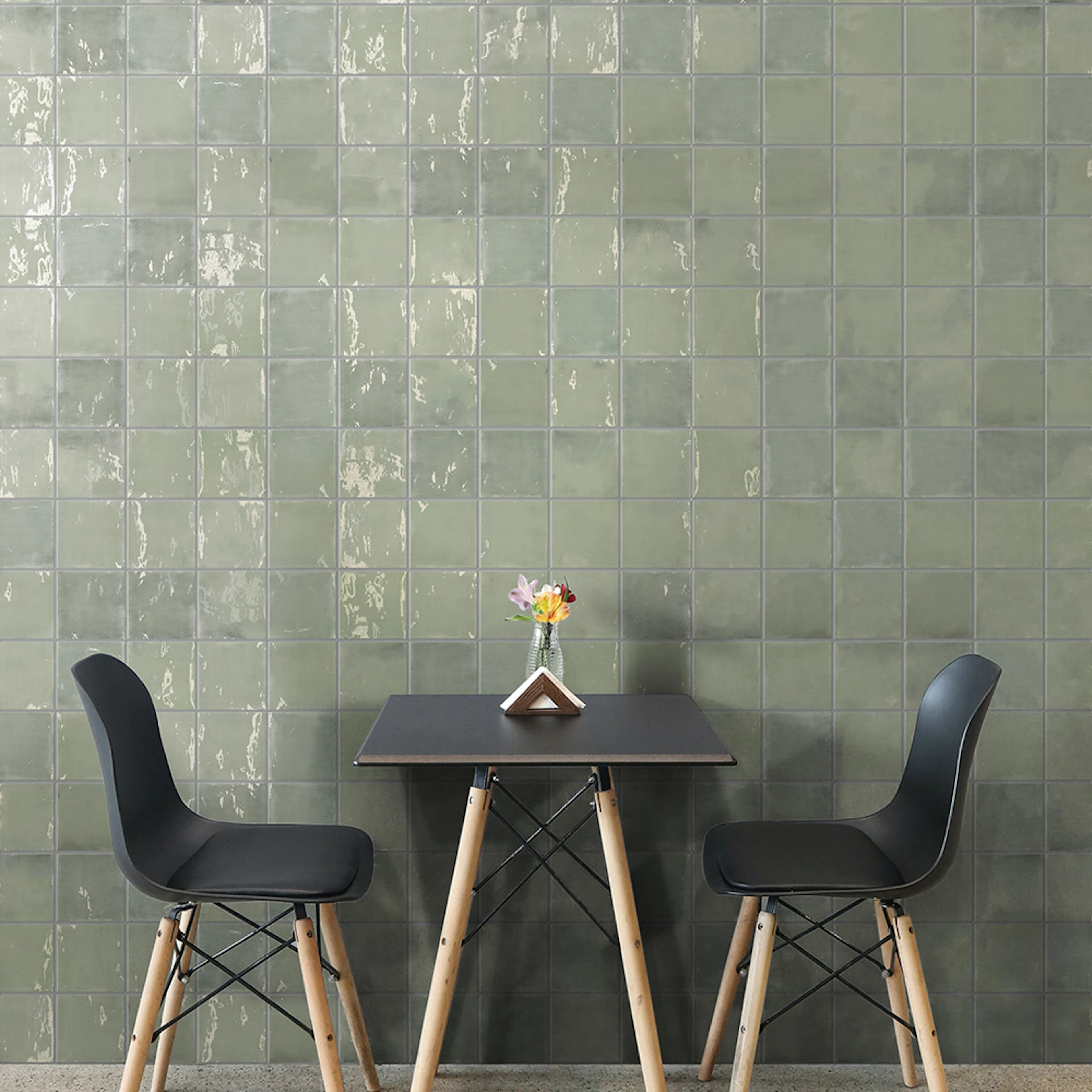 Kakel Lhådös Bristol Aquamarine 12,5x12,5 Blank cm